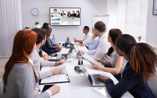How do you manage hybrid meetings?